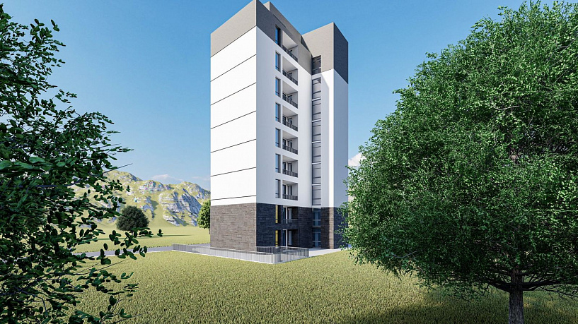 Новое современное здание в Баре с квартирами от 44,50м2 до 80,40м2